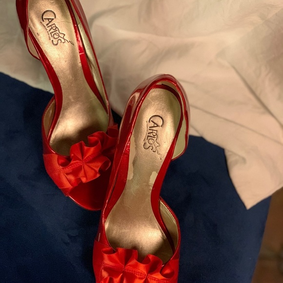 Carlos by Carlos Santana - PRETTY Red patent prep toe pump - Picture 4 of 4